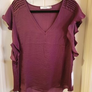 Burgundy blouse